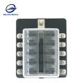 New product waterproof 10 Way Circuit with LED Indicator Cover for Car Marine Car Fuse Blocks Holder 32V DC Fuse Box